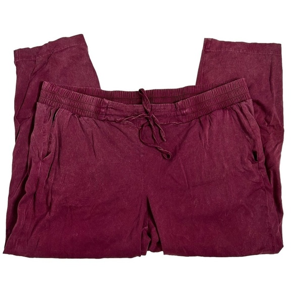 Torrid Relaxed Taper Stretch Challis High-Rise Tie-Front Pant - Picture 5 of 16